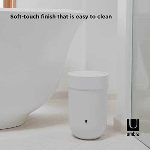 Umbra Umbra 023269-660 Touch Waste Bin with Lid, White 2