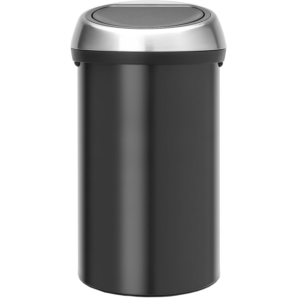 Brabantia 402548 Touch Bin, Matt /Matt Steel, 60 L Black