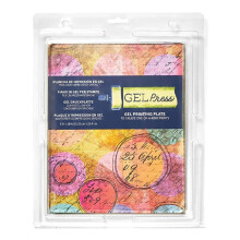 Gel Press Monoprinting Print Plate - 8? X 10? (20.3 X 25.4 cm) Gel Plate - Printmaking Supplies - Reusable Gel Printing Plate for Press Art for Card