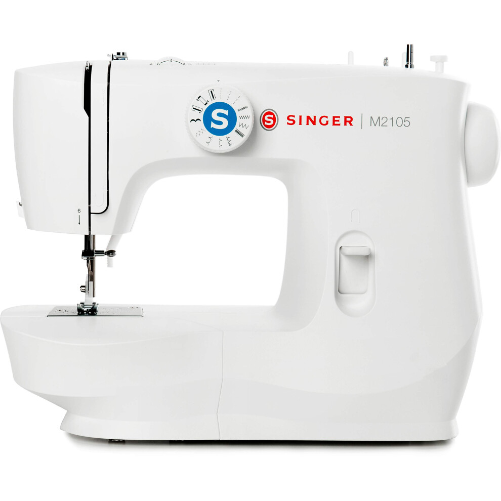 Singer M2105 Sewing Machine, White, One Size