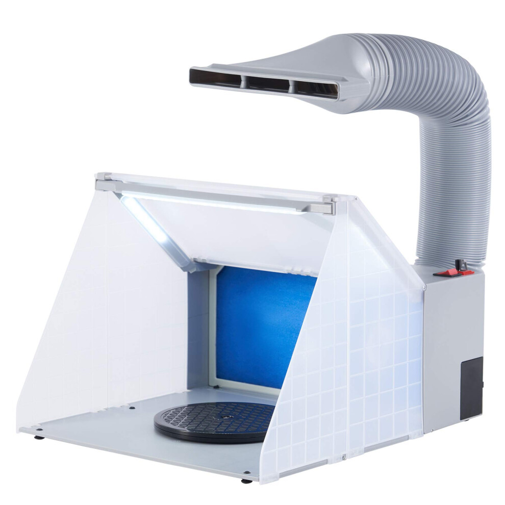 Co-Z Airbrush Spray Booth Fume Extractor & Bright Lighting, Craft Table Airbrush Hobby & Pro Model Cake Nail Art Pottery & Crafts, Portable Painting 5051220083491