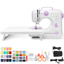 Sewing Machine, Mini Sewing Machine Portable Electric Sewings Machines, 12 Stitches Sewings Machine with LED Light, Sewing Accessory Kit, Ideal for