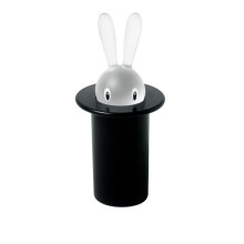 Alessi | Magic Bunny ASG16 B - Design Toothpick Holder in Thermoplastic Resin, Black