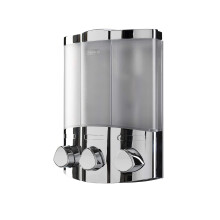 Croydex Wall Mounted Soap Dispenser - Eliminates Shower Clutter, Easy to Refill and Has a Pre-Measured Pump for Your Shower Gel, Shampoo and