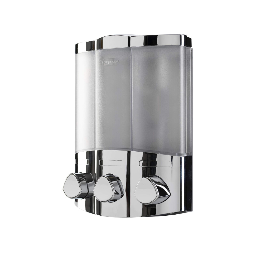Croydex Wall Mounted Soap Dispenser - Eliminates Shower Clutter, Easy to Refill and Has a Pre-Measured Pump for Your Shower Gel, Shampoo and