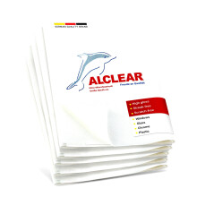 ALCLEAR 950001 Microfibre Cloth, Set Of 5, Window Cloths, Suitable As Microfibre Windscreen Cloth For Cleaning Cars, Homes And Windows, No Drying