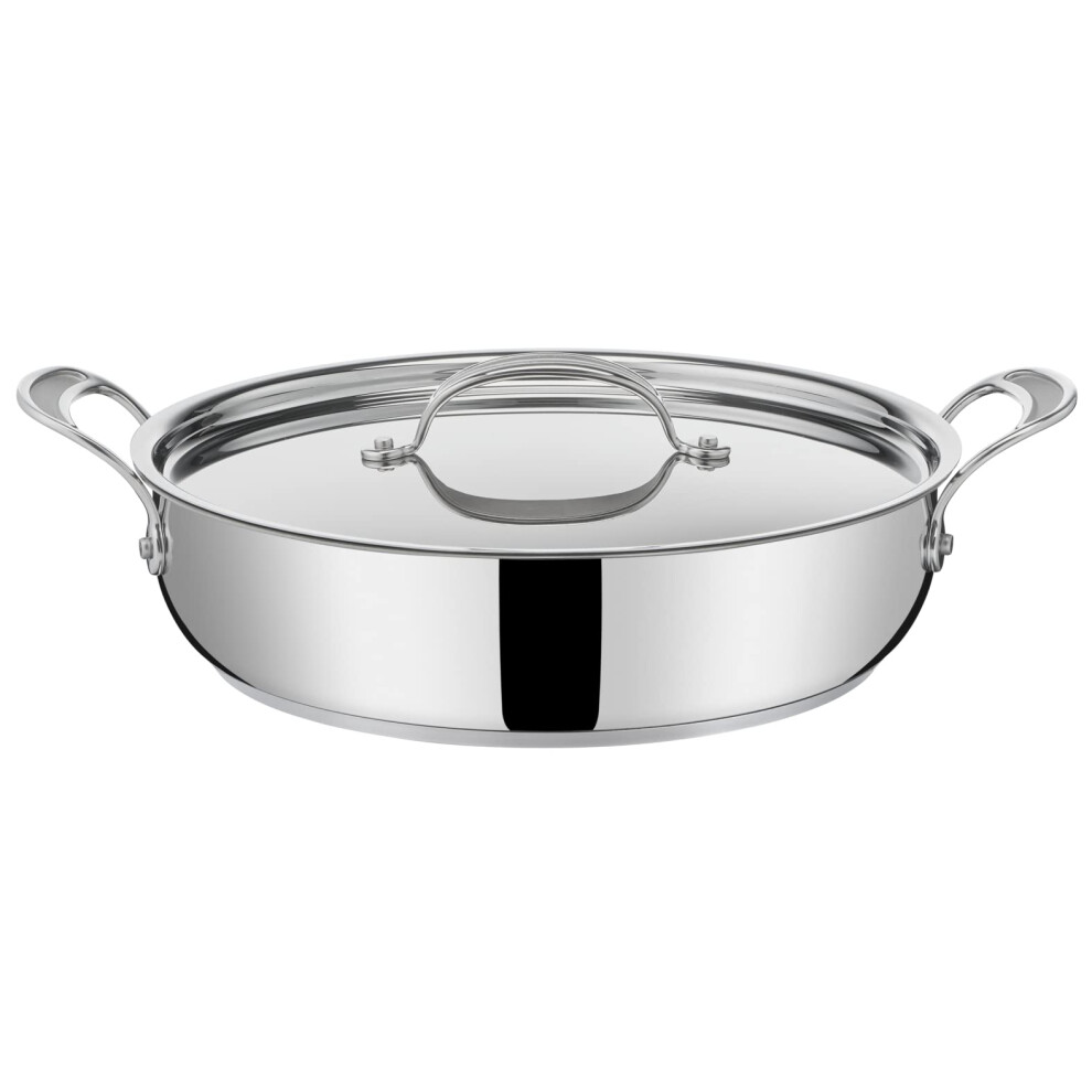 Jamie Oliver by Tefal Cooks Classic Stainless Steel 30cm Shallow Pan