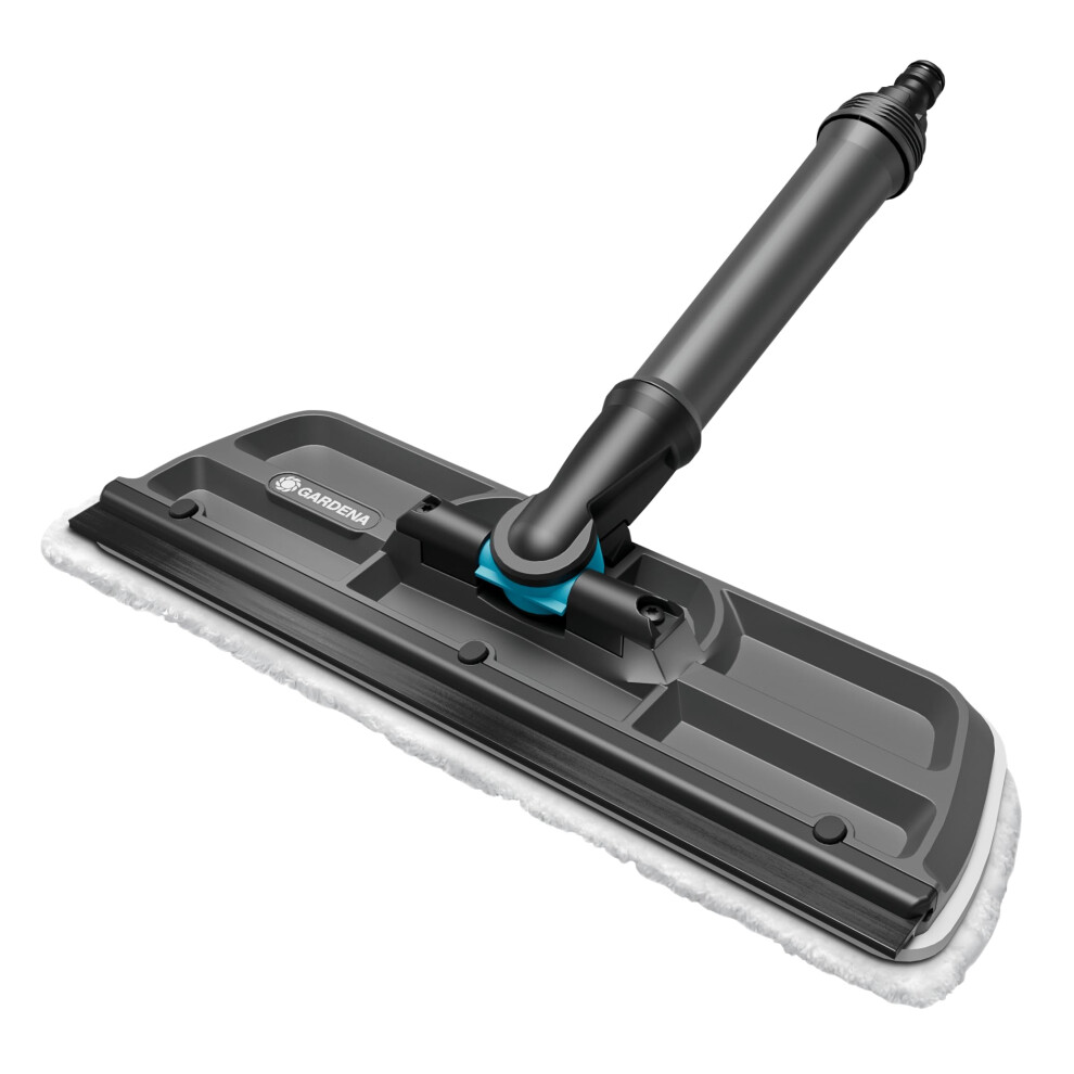 GARDENA Cleansystem Window Cleaner: Water-operated window cleaner, wiper with microfleece and squeegee blade, for small and large surfaces, can be