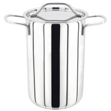 Judge Asparagus Steamer Pan with Lid and Removable Basket, 14cm Stainless Steel Steamer Pot, Suitable for Vegetables and More, Dishwasher Safe