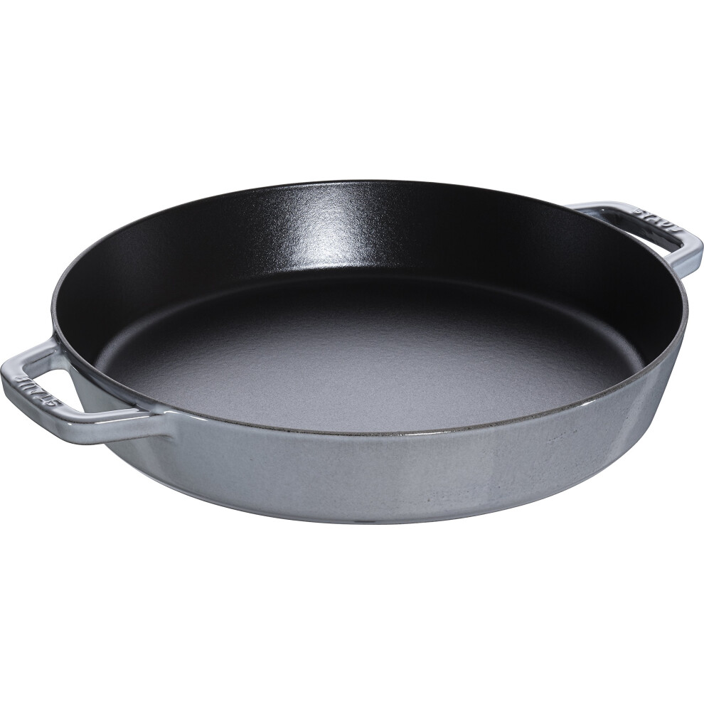 New Staub Cast Iron Frying Pan, 34 Cm Grey 1004522 34Cm
