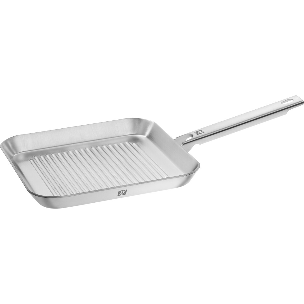 ZWILLING 40996-024-0 Plus, Square Grill Pan, Cast Iron, 24 x 24 cm, Clad