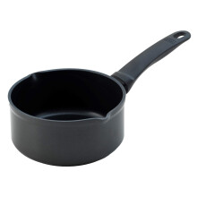 KUHN RIKON 31273 Easy Aluminium Induction Milk Pan, 16 cm / 1.4 litres, Black 16cm, 1.4 liters