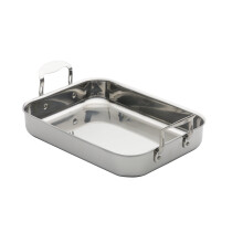 ProWare Stainless Steel Tri-Ply 35cm Roasting Pan Induction Compatible