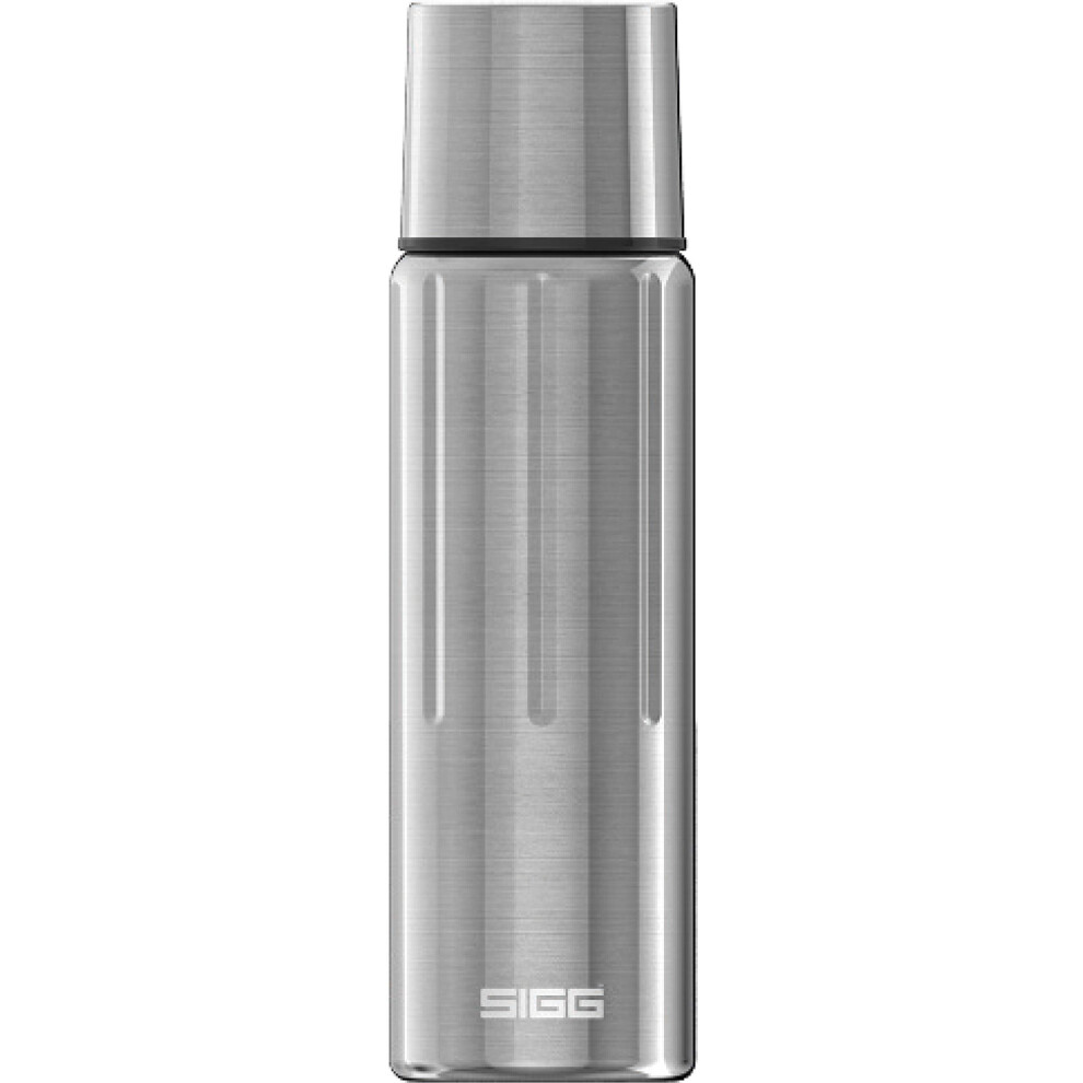 SIGG - Insulated Water Bottle - Thermo Flask Gemstone IBT Obsidian - with Cup - Leakproof - Lightweight - BPA Free - 18/8 Stainless Steel - Black -