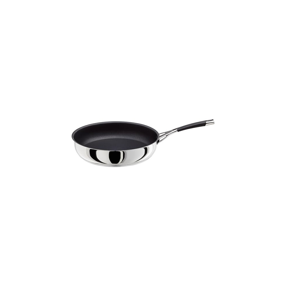 Stellar Flow 28cm Non Stick Frying Pan, Pancake Pan & Stainless Steel Frying Pan for Induction Hob, Oven Safe Cookware-image-OPC-PH2ZW8Z-NEW