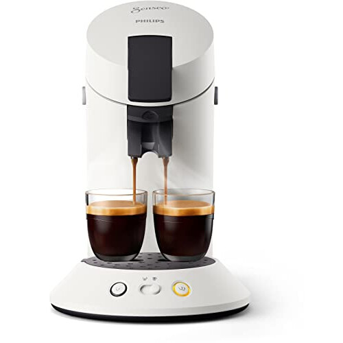 Philips Philips Senseo Original Plus Pod Machine, White, Intensity Selector, Coffee Boost Technology, Made with Recycled Plastic, CSA210/11 1