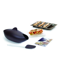 L?ku? Homemade Bread Kit, Silicone, Brown, 30 x 25 x 15 cm