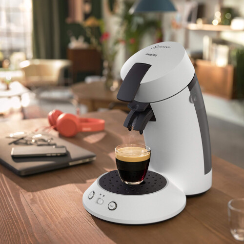 Philips Philips Senseo Original Plus Pod Machine, White, Intensity Selector, Coffee Boost Technology, Made with Recycled Plastic, CSA210/11 2