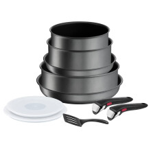 Tefal Ingenio Daily Chef ON 10 Piece Non-Stick Induction Pan Set, 22&26cm Frying Pans, 18&20cm Saucepans, 24cm Sautepan, 18&20cm Hermetic Lids,
