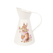 Wrendale Designs by Hannah Dale - Head Clover Heels Rabbit Flower Jug - 170mm by 250mm
