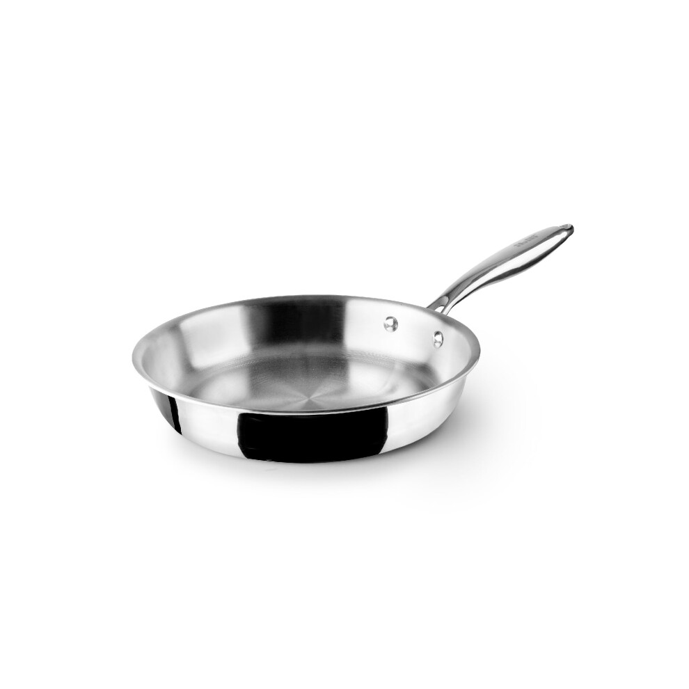 IBILI Triply Natural Tri-Ply Frying Pan, 28 cm, Stainless Steel, Suitable for Induction, Non-Stick-image-OPC-PH2ZWM5-NEW
