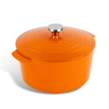 Scoville EXPERT Neverstick+ 26cm Round Casserole Pot with Lid, 6.5L, Deep Non Stick Casserole Pot for Hob and Oven, Lightweight Thick Gauge Aluminium,
