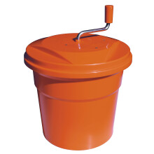 Dynamic Manual Salad Spinner 20 Litre, Orange, HACCP Compliant Sealed Cover, Lettuce Spinner, Manual Salad Spinner Dryer, Built in Drain Tube, Size: