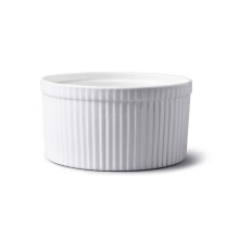 WM Bartleet & Sons 1750 T178 Traditional Porcelain Professional Souffl? Dish, 18cm Diameter, 1.6 LTR Capacity ? White