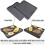 Denmay Cast Iron Griddle, 34 x 40 CM, Double-Sided Reversible Grill/Griddle Combo, Heavy Duty, Black, Rectangular, Griddle Plate for Campchef stoves 3