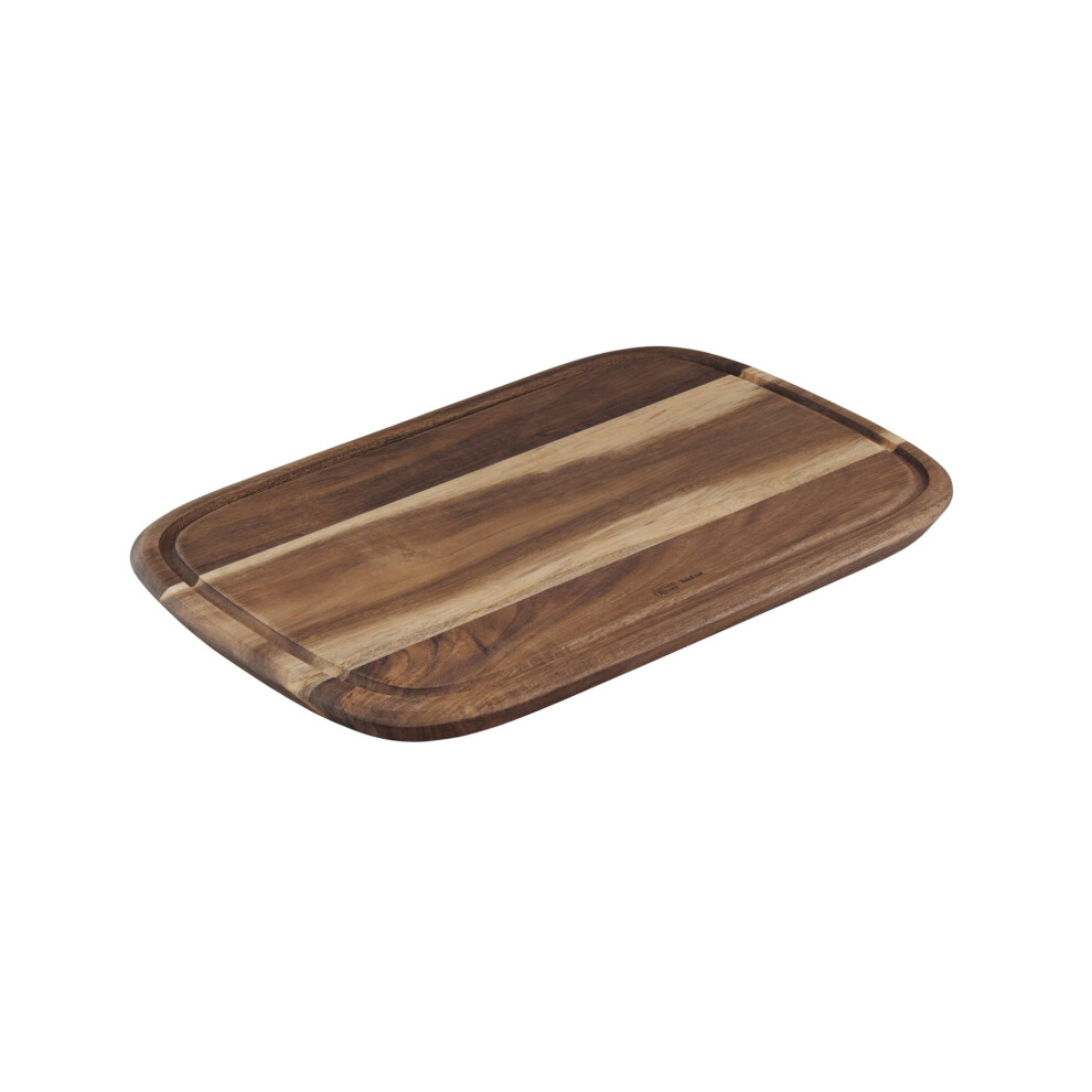 Tefal Jamie Oliver Chopping Board - Medium Size, Premium Acacia Wood, Anti-Slip Surface - Ideal for Cutting and Food Preparation - Stylish and Durable