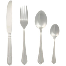 Salter BW12426EU7 Richmond 24-Piece Cutlery Set - 18/10 Stainless Steel Flatware Set, Service for 6, Silverware Set Includes Six Knives, Forks,
