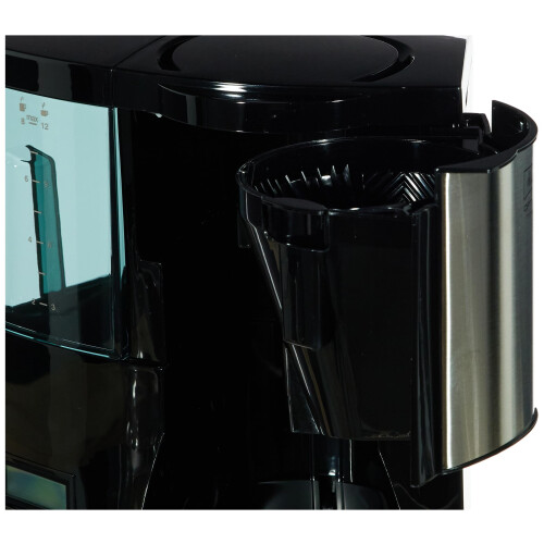 Melitta Melitta Filter Coffee Maker with Glass Pourer, Hot Hold and Timer Function, Optima Timer, Black, 100801 2