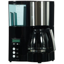 Melitta Filter Coffee Maker with Glass Pourer, Hot Hold and Timer Function, Optima Timer, Black, 100801