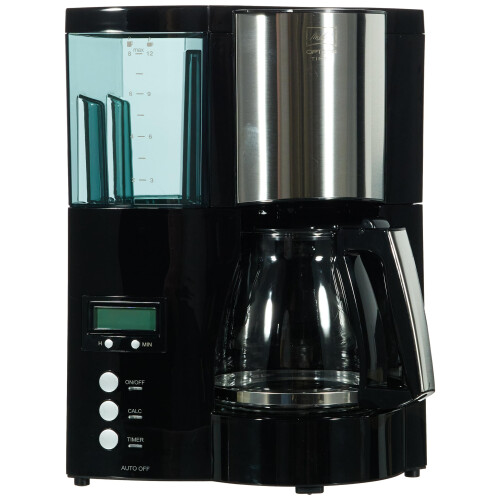 Melitta Melitta Filter Coffee Maker with Glass Pourer, Hot Hold and Timer Function, Optima Timer, Black, 100801