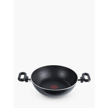 Tefal Kadai Curry 26cm Pan, Madras Collection, Non-Stick, Aluminium, Black, All hobs compatible excluding Induction, A7295244
