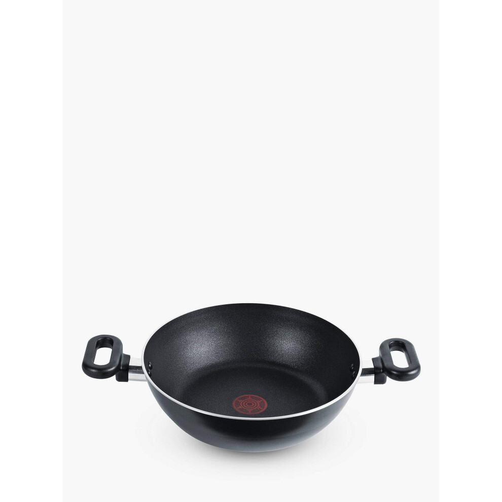 Tefal Kadai Curry 26cm Pan, Madras Collection, Non-Stick, Aluminium, Black, All hobs compatible excluding Induction, A7295244