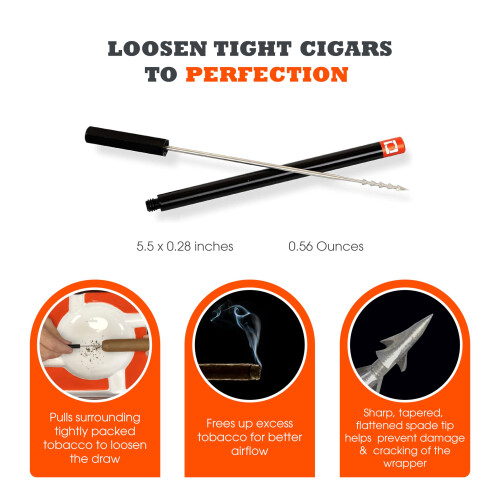 PerfecDraw Precision Cigar Draw Enhancer Tool & Nubber 2