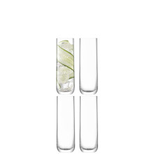LSA International Borough Highball 420 ml Clear | Set of 4 | Dishwasher Safe | BG04
