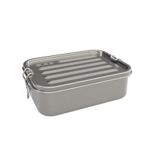 Sigg Gemstone Box Lunch Box, Stainless Steel Lunch Box with Leak-Proof Silicone Rim, Divided Lunch Box for Lunch and Leftovers