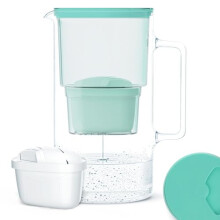 Wessper Glass Water Filter Jug + 1 Water Filter Cartridge | Replacement for Dafi Unimax Aquaphor A5 BRITA Maxtra+ Philips AWP212/10 Filter | 3 Litre |