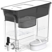 Waterdrop Slim Water Filter Tank, 1 ? 60 Days Filter, Reduces Chlorine, Taste and Odor, BPA Free, 5L, Black (Replacement Filter: WD-PF-01A Plus)
