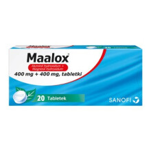 Maalox Medicine for heartburn and indigestion in the form of 20 tab