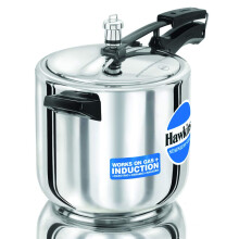 Hawkins Stainless Steel Induction Compatible Pressure Cooker, 6 Litre, Silver (HSS60)