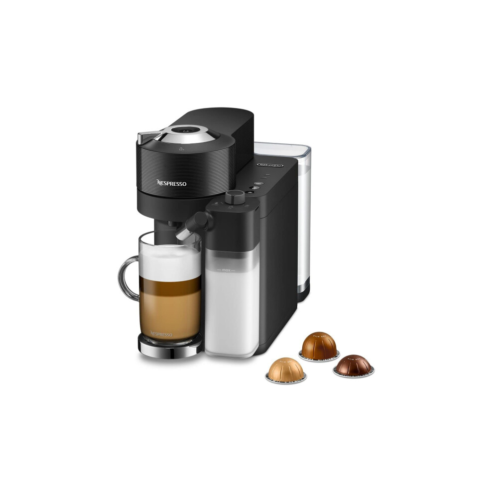 De'Longhi Nespresso Vertuo Lattissima ENV300.B, Automatic Coffee Machine with Automatic Milk Frother, Single-Serve Capsule Coffee Machine, 5 Cup
