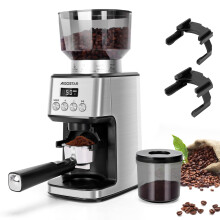 Aigostar Conical Burr Coffee Grinder Electric, Coffee Bean Grinders Automatic, Adjustable Burr Mill with 52 Precise Grind Setting, Burr Coffee Grinder