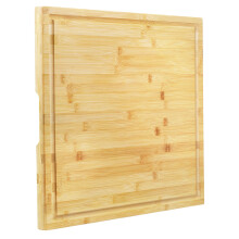 Utoplike Extra XL Large Cutting Board(50.7 x 50.7 x 2.5 cm), Bamboo Wooden Cutting Boards for Kitchen, Big Butcher Block Chopping Board with Juice