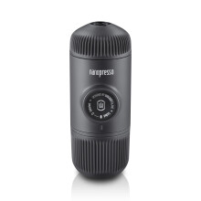 WACACO Nanopresso Portable Espresso Maker, Upgrade Version of Minipresso GR, 18 Bar Pressure, Extra Small Travel Coffee Maker, Manually Operated,