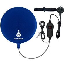 25W Heat Pad with Temperature Controller ? 30cm Waterproof Mat for Fermentation, Fits Glass & Plastic Fermenters, Carboys, Buckets ? Adjustable Temp