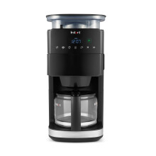 Instant Grind and Brew Bean to Cup Coffee Maker, 24 Hour Programmable Filter Coffee Machine, Reusable Filter, Glass Carafe, Digital Display - 4-10 cup