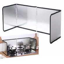 Height 40CM Stove Splatter Guard for Cooking Kitchen Anti Splatter Shield Guard Portable Folding Cooker Side Fat Oil Splash Guard Splash Back Splatter